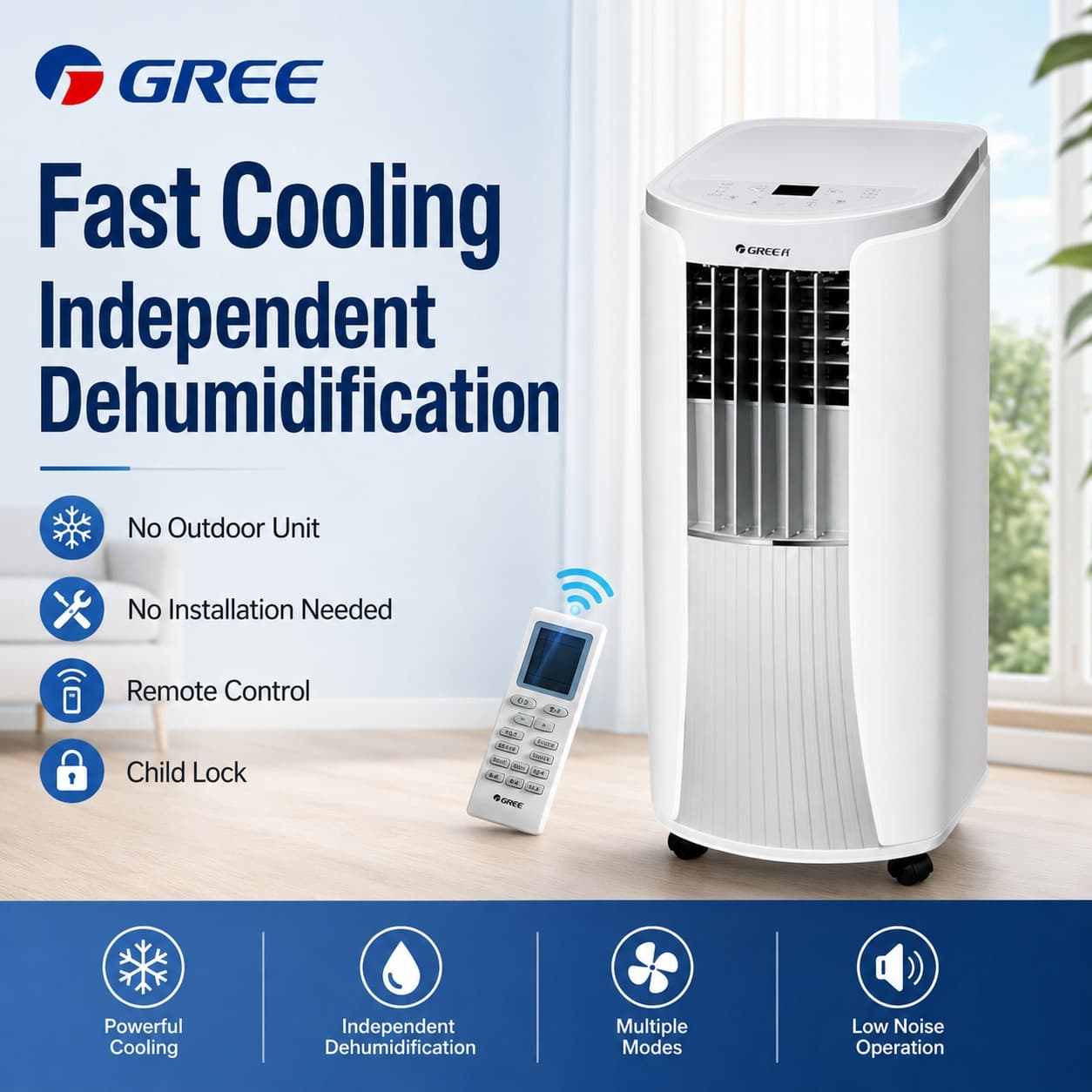 Gree 1P Single-Cooling Portable AC