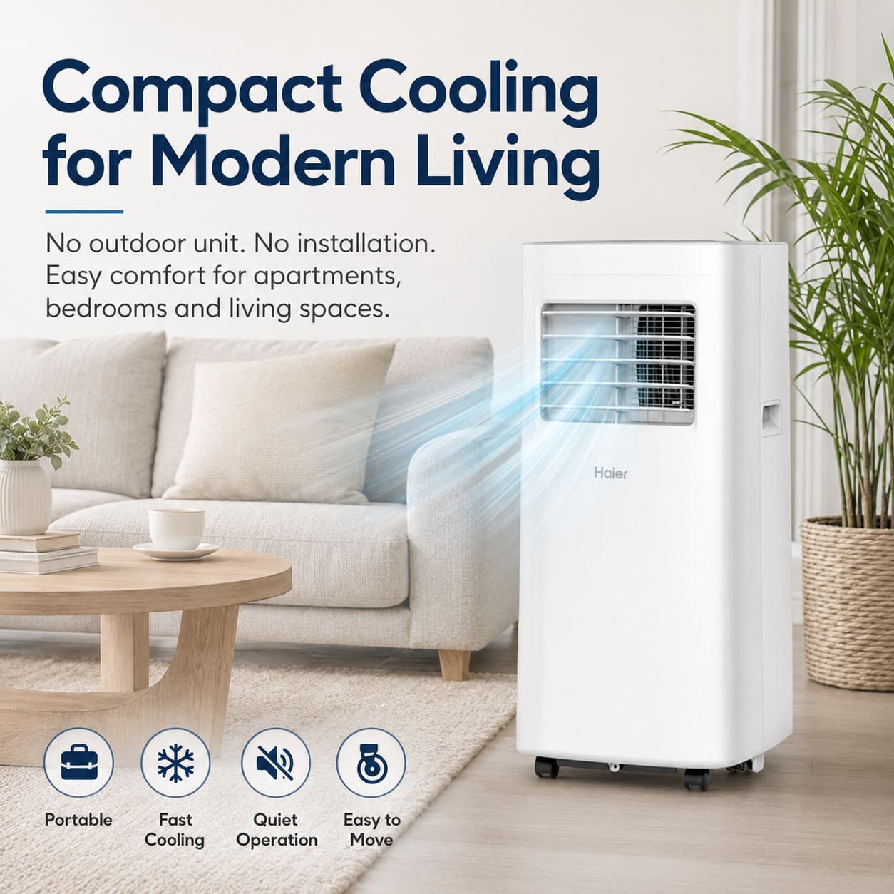 Haier KY-14/J 1HP Portable AC