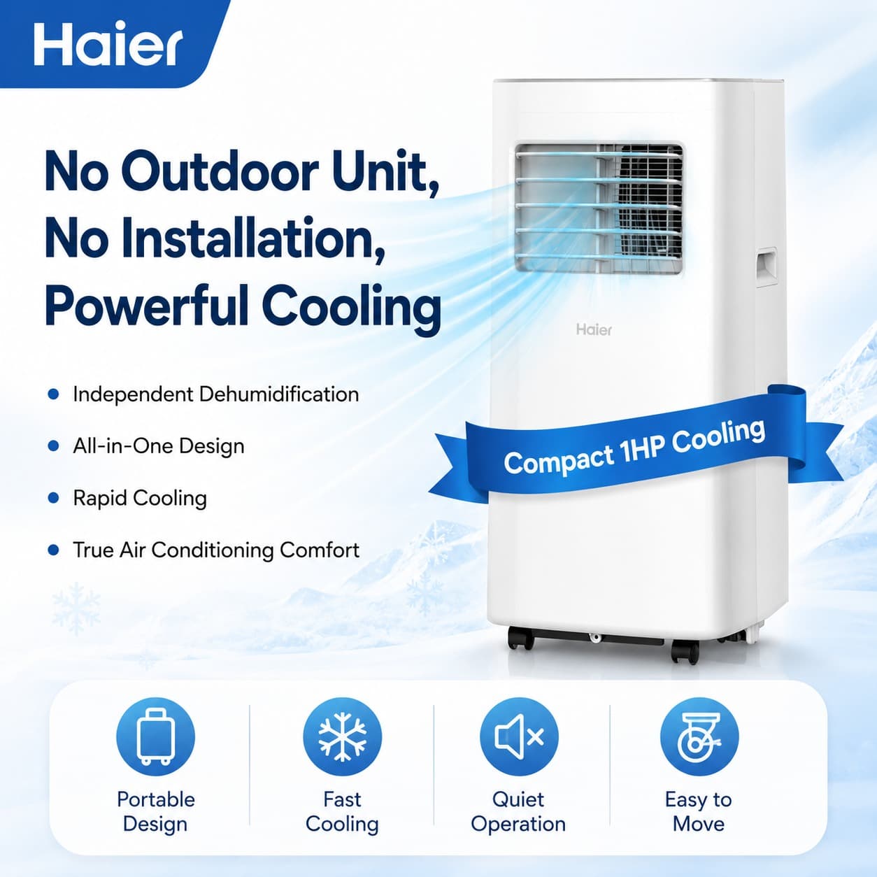 Haier KY-14/J 1HP Portable AC