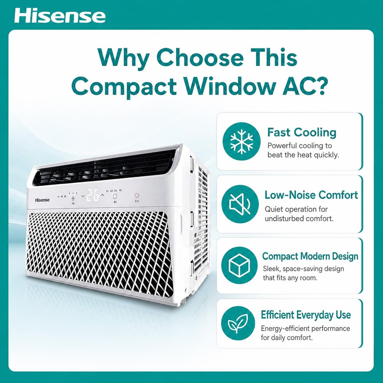 Hisense Small 1HP Window-Type AC